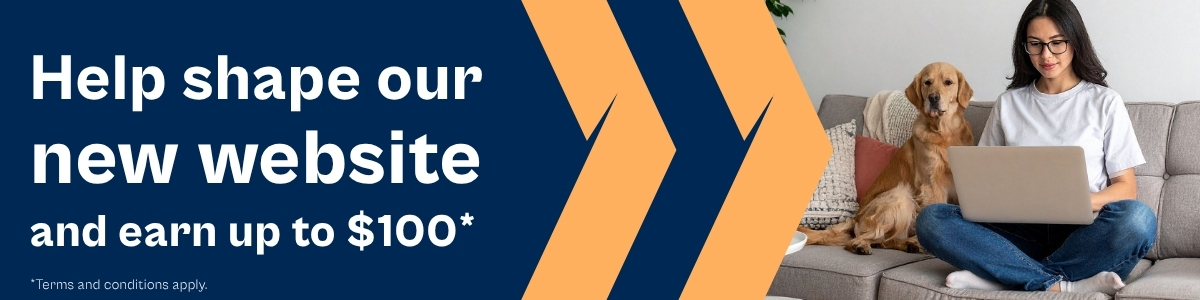 new website survery banner