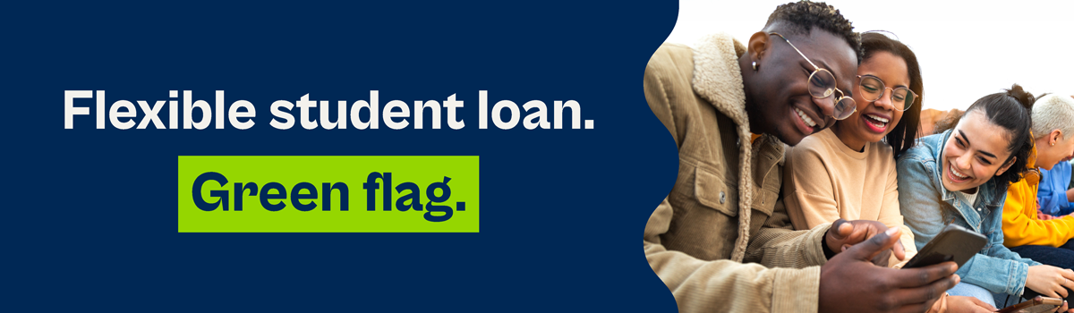 Flexible student loan. Green flag.