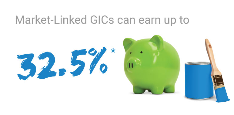 Market-Linked GICs can earn up to 32.5%*